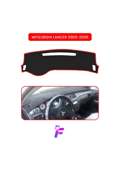 Mıtsubıshı Lancer 2003-2006 Uyumlu Torpido Örtüsü Çatlama Ve Isıya Karşı Tam Koruma Td75 Kırmızı