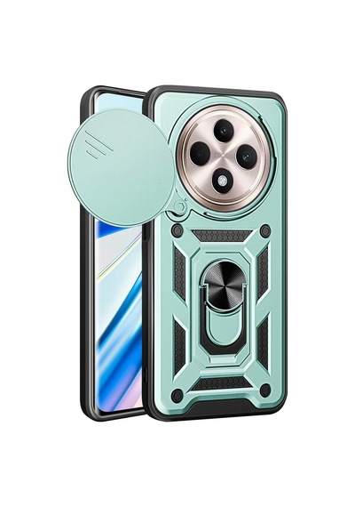 Xiaomi Redmi 14c Kılıf Pars Lens Yüzüklü Silikon - Yeşil 0.2M-Çok Renkli