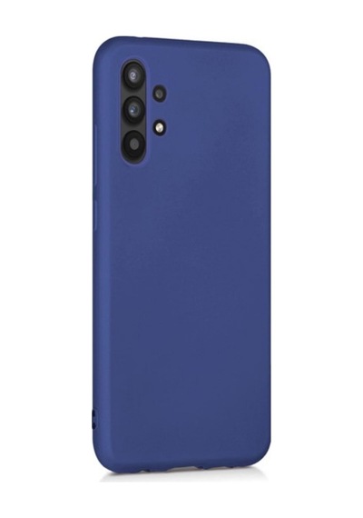Samsung Galaxy Uyumlu A13 4g Esnek Soft Tasarım Dayanıklı Kılıf Ve Tam Kaplayan Ekran Koruyucu Col177329-lacivert