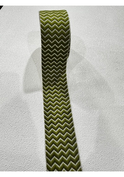 5 Cm Desenli Şerit Yeşil 5 Metre