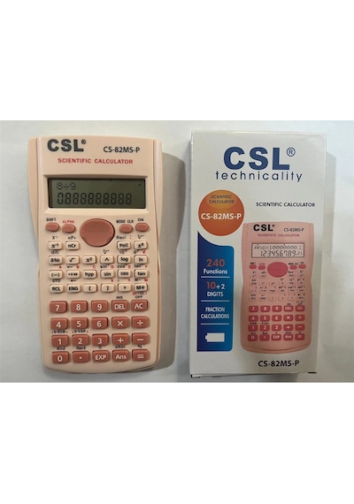 Csl Cs-82ms-p Pembe Fonksiyonel Hesap Makinesi Çok Renkli