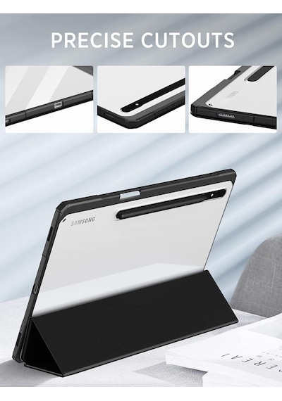 Samsung Galaxy Uyumlu Tab S9 Fe / S9 11inç Kılıf Grafiti Şeffaf Kalem Bölmeli X710 X716 X718 X510 X516