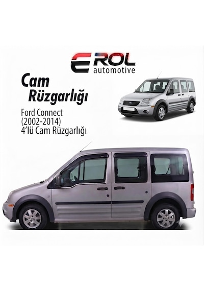 Ford Connect 2002-2014 4'lü Mugen Cam Rüzgarlığı