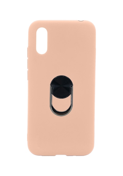 Nettech Huawei Y7 2019 Uyumlu Leather Ring Nano Arka Koruma Kılıf