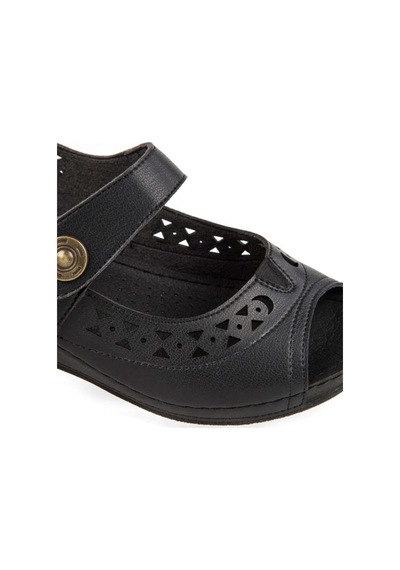 Muya Terra 31130-001 Anatomik Taban Kadın Sandalet Siyah 36-40 Siyah
