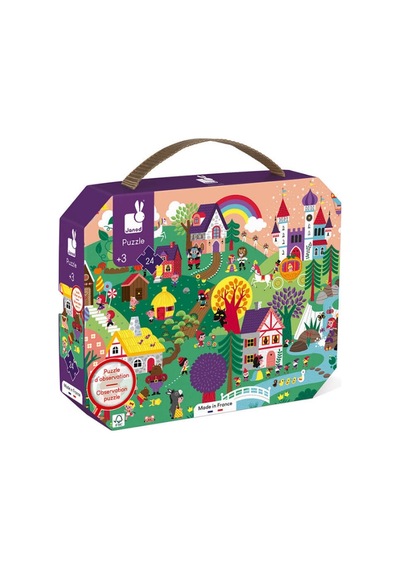 Janod 24 Parça Çantalı Puzzle Ve Bulmaca Masal