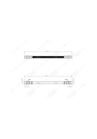 SVAC 92-132 Arka Fren Hortumu Bmw E28 E30 E34 Volvo S70-S70 -V70 97 -00 850 (854) 2.0 91-96