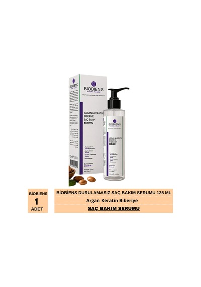 Biobiens Argan Keratin Biberiye Durulamasız Saç Bakım Serumu 125 Ml 1 Adet