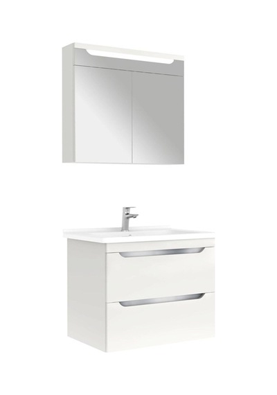 Kale Casilla 80 Cm Satin Gri Banyo Dolabı Takımı
