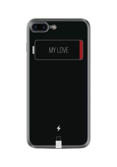 Apple iPhone Uyumlu 7 Plus 8 Plus Kılıf Desenli Silikon Güzel Kılıf My Love 1402
