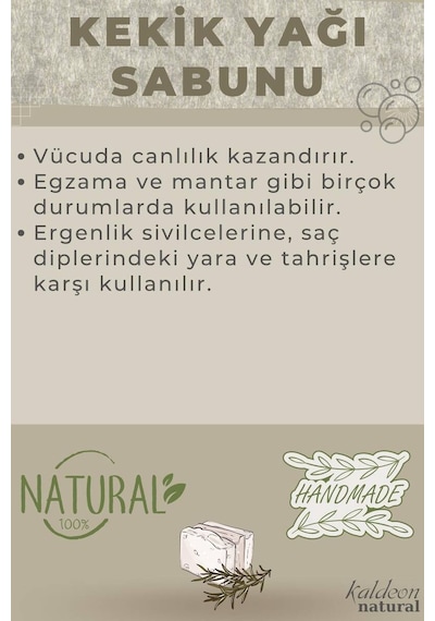 Kekik Yağı Sabunu El Yapımı Doğal 120 G x 3 Adet