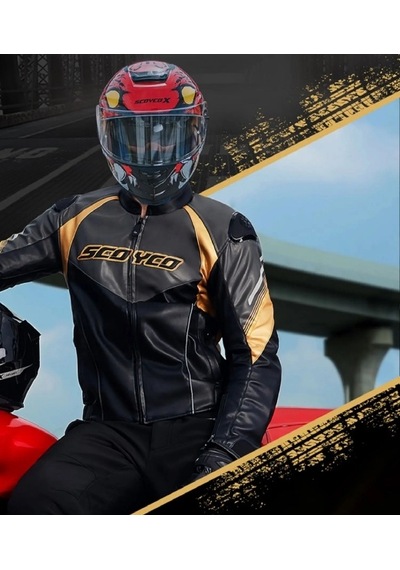 Scoyco 4 Mevsim Mont Jk187 Gold - 3xl