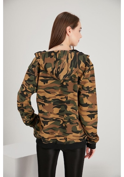 Alexander Gardi Alexandergardı Kadın Fermuarlı Oversize Sweatshirt (E21-7290)