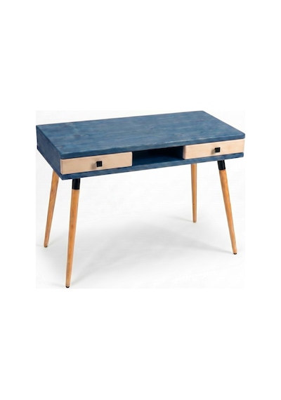 Mobenta Modest Desk: Masif Çalışma & Laptop Masası 2 Çekmece 1 Bölme - 120x60 Ig-bz Mavi-krem Mobenta Modest Desk: Masif Çalışma & Laptop Masası 2 Çekmece 1 Bölme - 120x60 Ig-bz Mavi-krem