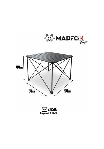 Madfox Campix Katlanır Kamp Masası Küçük Karışık/Çok Renkli