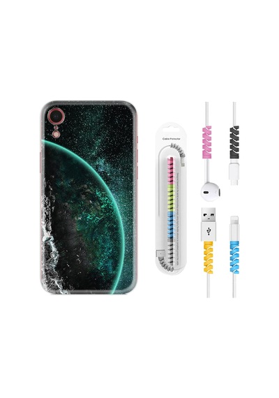 Apple Uyumlu iPhone XR Kılıf Kablo Koruyuculu Green World 1856