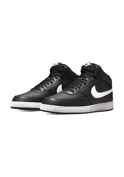 Nike Court Vision Mid Sneaker Bilekli Günlük Siyah Spor Ayakkabı Siyah
