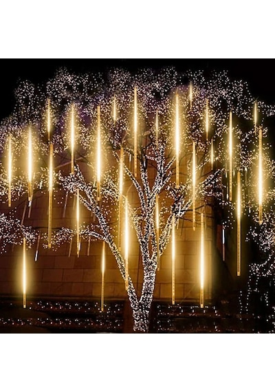 Meteor Kayan Led Işık 10lu Set Tüp 50 Cm Gün Işığı