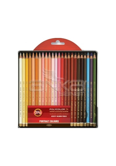 Koh-i-noor Polycolor Kuru Boya Kalemi 24lü Set Portrait Diğer