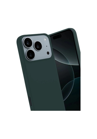 Ilkeshop Newface Apple iPhone Uyumlu 17 Pro Max First Silikon - Koyu Yeşil