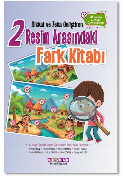Dikkat Ve Zeka Geliştiren İki Resim Arasındaki Fark Kitabı
