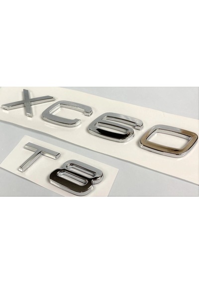 Volvo Xc60 Ve T8 Krom Bagaj Yazısı Seti 2'li 3m 3d Abs