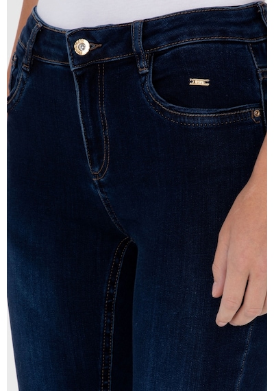 U.S. Polo Assn. Kadın Koyu Mavi Skinny Fit Jean Pantolon 50308101-DN0023