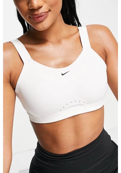 Nike Training Alpha Padded Adjustable Dri Fit High Support Sports Bra White Kadın Spor Bra Beyaz
