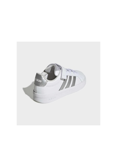 Adidas Grand Court 3.0 El C Unisex Çocuk Sneaker Jp9368 Beyaz / Gümüş Met. / Gümüş Met
