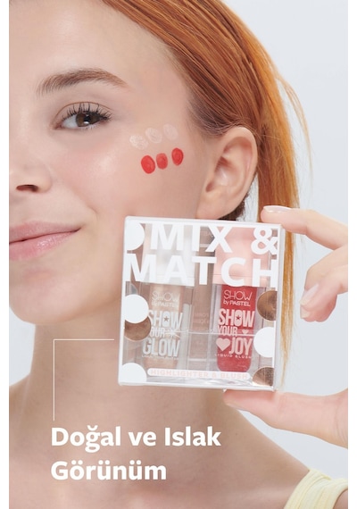 Show By Pastel Pastel Show By Mix & Match Glow Liquid Highlighter 72 & Joy Liquid Blush 52 08 Bronze Show