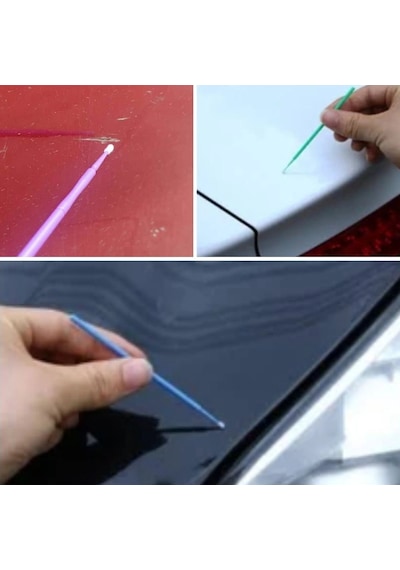 Bay 100 Lü Mini Tek Kullanımlık Araba Rötüş Fırçası İnce Uçlu Yumuşak Kıllı Boya Uygulayıcı, Otomot