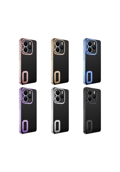Xiaomi Redmi Note 14 5g Kılıf Kamera Lens Korumalı Logo Gösteren İnce Hafif Pazarplus Gümüş
