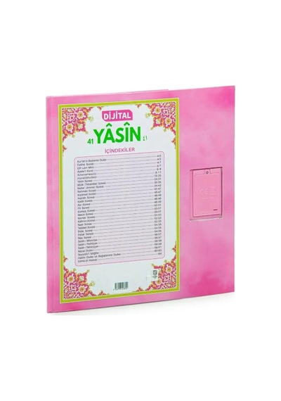 Eğitici Sesli Kısa Sûreler Ve Dualar Cihazı Pembe + Öğretici Kitap Seti