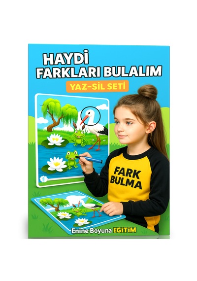 Haydi Farkları Bulalım Yaz-Sil Seti