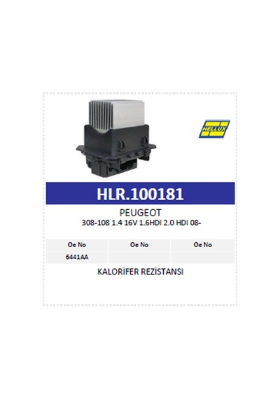 Kalorifer Rezistansı 308 1.4 16v 1.6hdı 2.0 Hdı 0