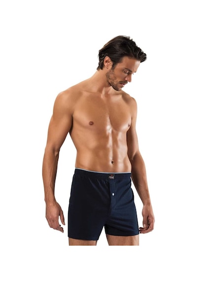 Erdem Erkek Lacivert Penye Boxer 3'lü Paket