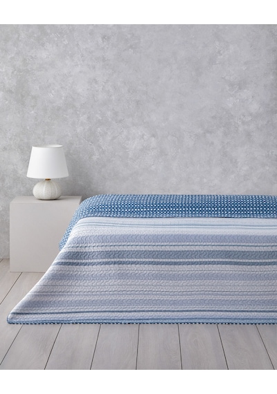 English Home Contemporary Chic King Size Çok Amaçlı Örtü 240x220 Cm Lacivert Lacivert