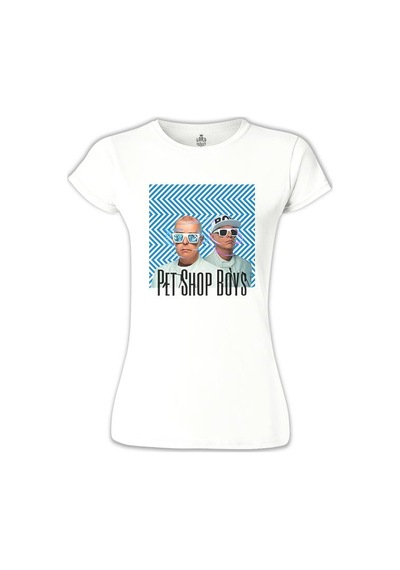 Pet Shop Boys - Super Beyaz Kadın Tshirt 001