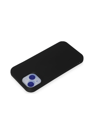 Apple Uyumlu iPhone 15 Kılıf Nano İçi Kadife Silikon - Siyah