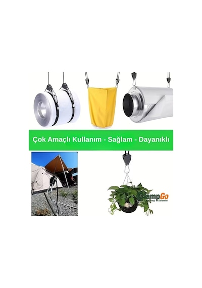 Kamp Çadırı, Yan Tente, Tarp Ipi Ve Gergisi Ayarlanabilir Döner Kilitlemeli Sistem 1 Adet Çok Renkli