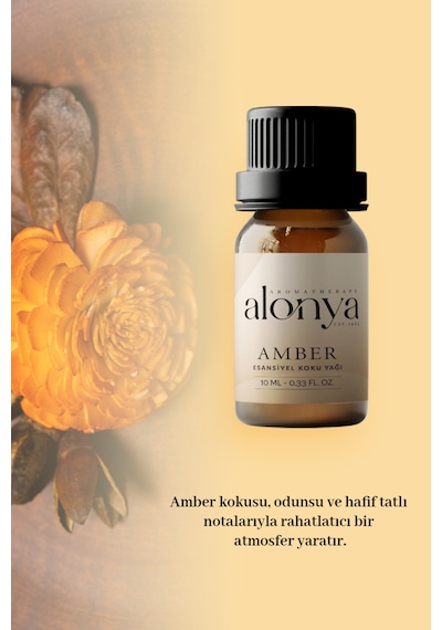 Amber Esansiyel Uçucu Koku Yağı Buhurdanlık Esansı Oda Kokusu Ve Aromaterapi Yağı 10 Ml Amber