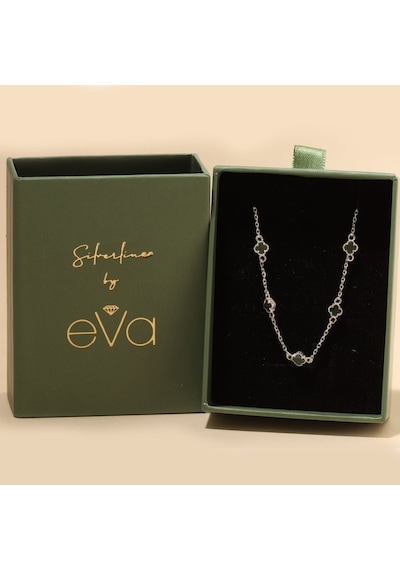Yeşil Yonca Bileklik 718538 Silver Gümüş