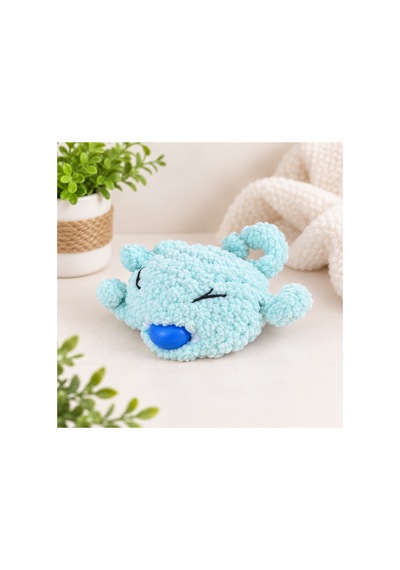 Amigurumi Sakız Şişiren Yengeç Oyuncak Yeşil