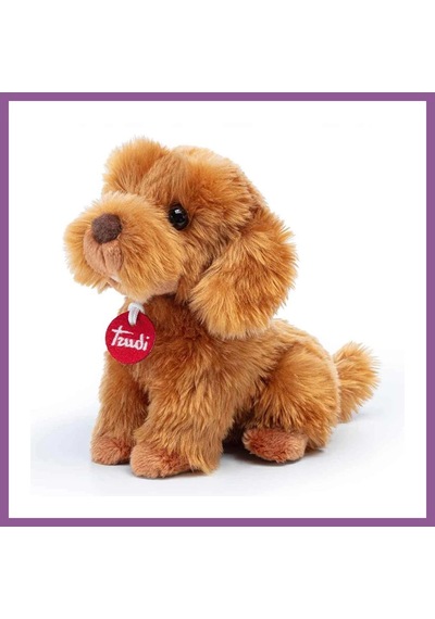 Bezos Peluş Toy Poddle Oliver Oturan Köpek 20 Cm Rengaren Çok Renkli