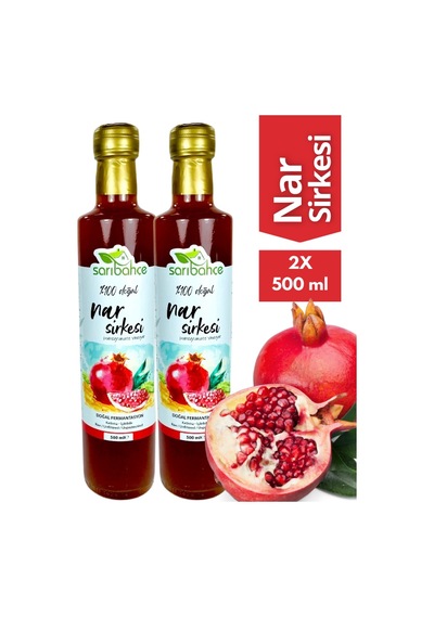 Nar Sirkesi 500 Ml 2'li Paket - Organik Doğal Fermantasyon