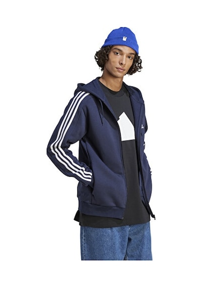 Adidas M 3s Fl Fz Hd Erkek Günlük Ceket Ij6478 Mavi Mavi