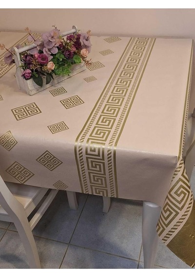 Elyaflı Pvc Muşamba - Desenli Silinebilir Masa Örtüsü 140 X 200 Çok Renkli