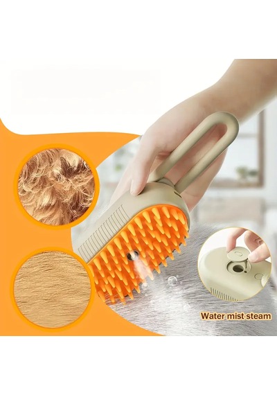Buharlı Kedi Ve Köpek Tarağı Masajlı Tüy Toplama Fırçası