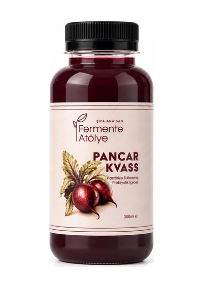 Pancar Kvass 300 Ml. Pet Şişede Kırmızı Pancar Suyu
