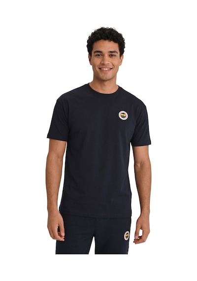 Fenerium Fenerbahçe Erkek Tribün Sonsuza Kadar Oversize T-shirt Uv Kutu Lacivert - Kırmızı